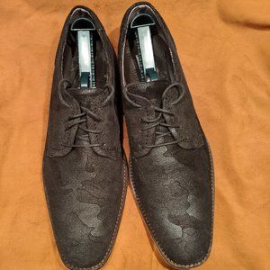 Steve Madden black camo leather dress shoes
